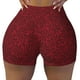 thumbnail image 2 of Fotbe Burgundy Floral Shorts Sin Costuras – Shorts Deportivos de Cintura Alta para Mujer, Elásticos para Gimnasio, Yoga, Running o Ciclismo-Medium, 2 of 8