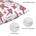 thumbnail image 3 of Pofeuu Purple Mushroom Print Double-sided plush pillowcase Square Throw Pillow Covers Pillows Cover for Living Room Bedroom Sofa Couch Cushion Cover（No pillow core）-16"x16", 3 of 7