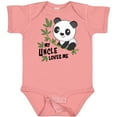 thumbnail image 3 of Inktastic My Uncle Loves Me Cute Panda Boys or Girls Baby Bodysuit, 3 of 5