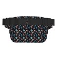 thumbnail image 3 of Picia Play Hockey Print Square Double-Layer Waist Bag Mini Adjustable Waist Belt Bag Exercise Running Travel Hiking, 3 of 9