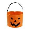 thumbnail image 3 of Bolsa de dulces de Halloween, suministros para fiestas, reutilizable, portátil, hecha a mano, bolsa de mano para dulces, para la entrada, sala de Naranja, 3 of 8