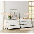 thumbnail image 2 of WAMPAT Accent Buffet Sideboard, Storage Cabinet Console Table,Coffee Bar Entryway Table with 12 Drawers, White Storage Cabinet Organizer for Dining Room,Living Room, Bedroom, 2 of 8