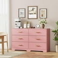 thumbnail image 2 of Commode Double à 6 Tiroirs, Commode avec 6 Tiroirs de Rangement, Commode en Bois pour Chambre, Salon, Maison, Bureau, 2 of 8
