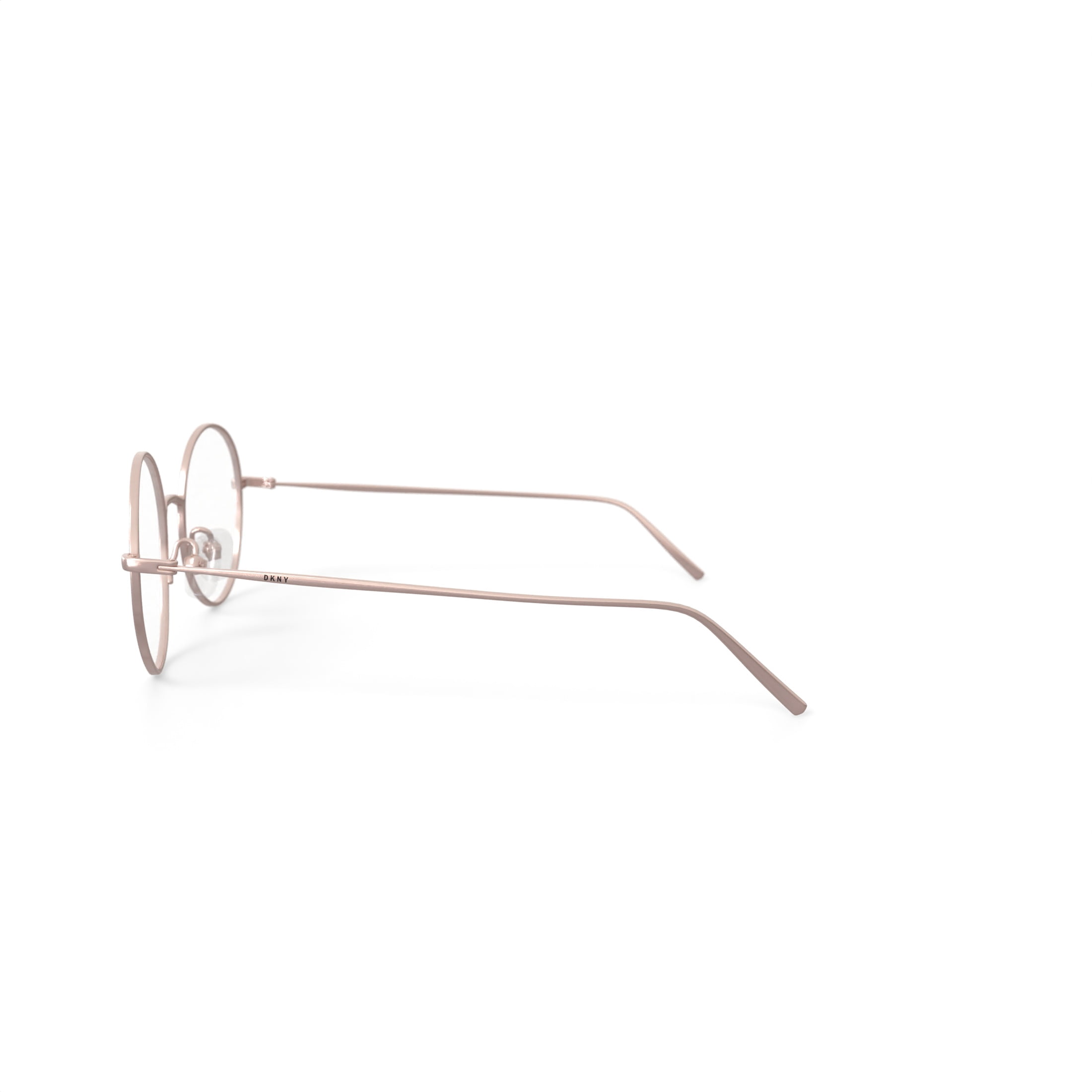 DKNY Women's DK1003 Prescription Eyeglasses with Case, Rose Gold