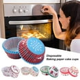 thumbnail image 2 of MesaSe 100Pcs Cupcake Liners Food Grade Oil-proof High-Temperature Resistant Non-Fading Exquisite Pattern Decorative Paper  Themed Cupcake Liners Muffin Baking Cups for Bakery, 2 of 8