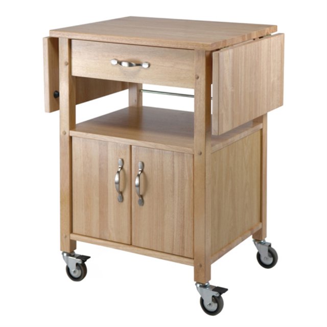 Ergode Rachael Drop Leaf Utility Carrito de cocina, natural Ergode 84920-VV