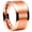 10mm Rose Gold, variant on Men Women Tungsten Carbide Wide Thumb Ring Cool Wedding Promise Band Flat Center Brushed Finish Comfort Fit