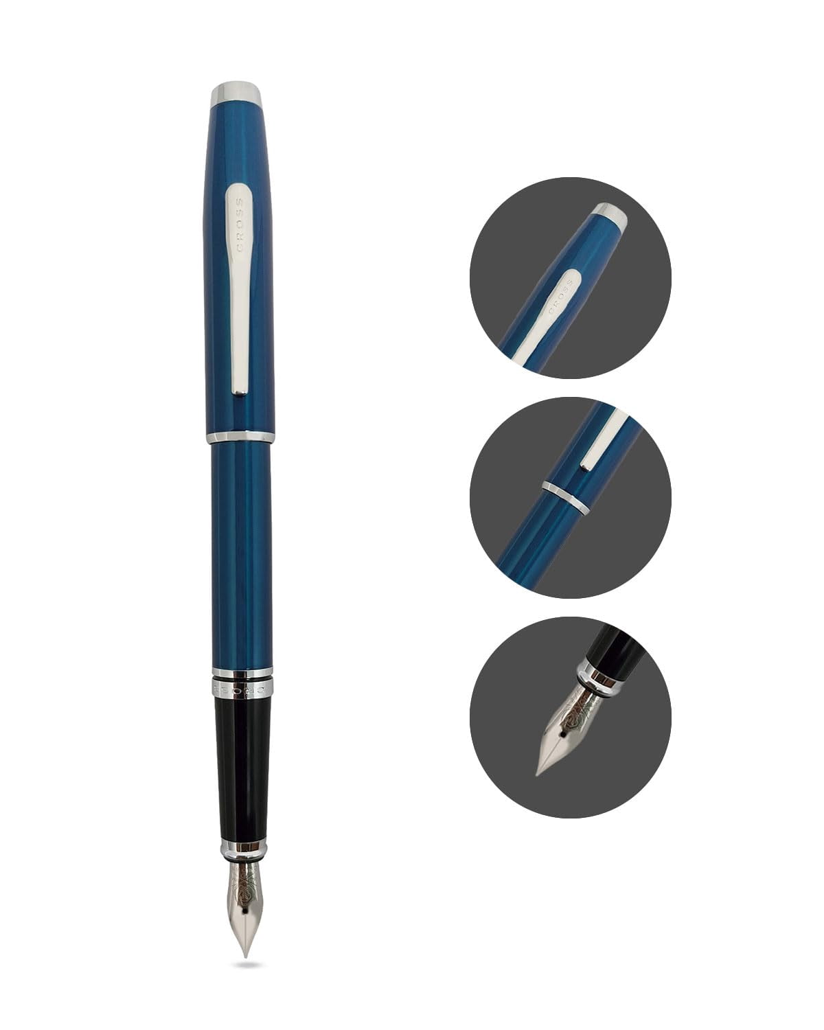 Cross Coventry Blue Lacque Fine Nibr Fountain Pen
