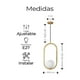 thumbnail image 2 of Lámpara De Techo Moderna Candelabro De Globo Colgante Latón, 2 of 5