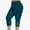Blue, variant on Kiplyki Womens Plus Size Capris Women's Comfortable Cropped Leisure Time Pants Sweatpants Yoga Pants
