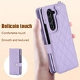thumbnail image 2 of TECH CIRCLE for Samsung Galaxy Z Fold 6 Wallet Case with S Pen Holder,  Premium Leather Magnetic Clasp Kickstand Crossbody Lanyard Wrist Strip Shockproof Stylish Protective Cover,Purple, 2 of 8