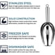 thumbnail image 2 of Ice Scoop Set of 2,Mini Scoop, Stainless Steel Kitchen Utility Scoops, Ideal for Candy/Ice Cube/Flour, 2 of 4