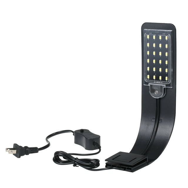 AC110V 10W 24 LED Aquarium Light Fish Jar Lamp White Light Portable