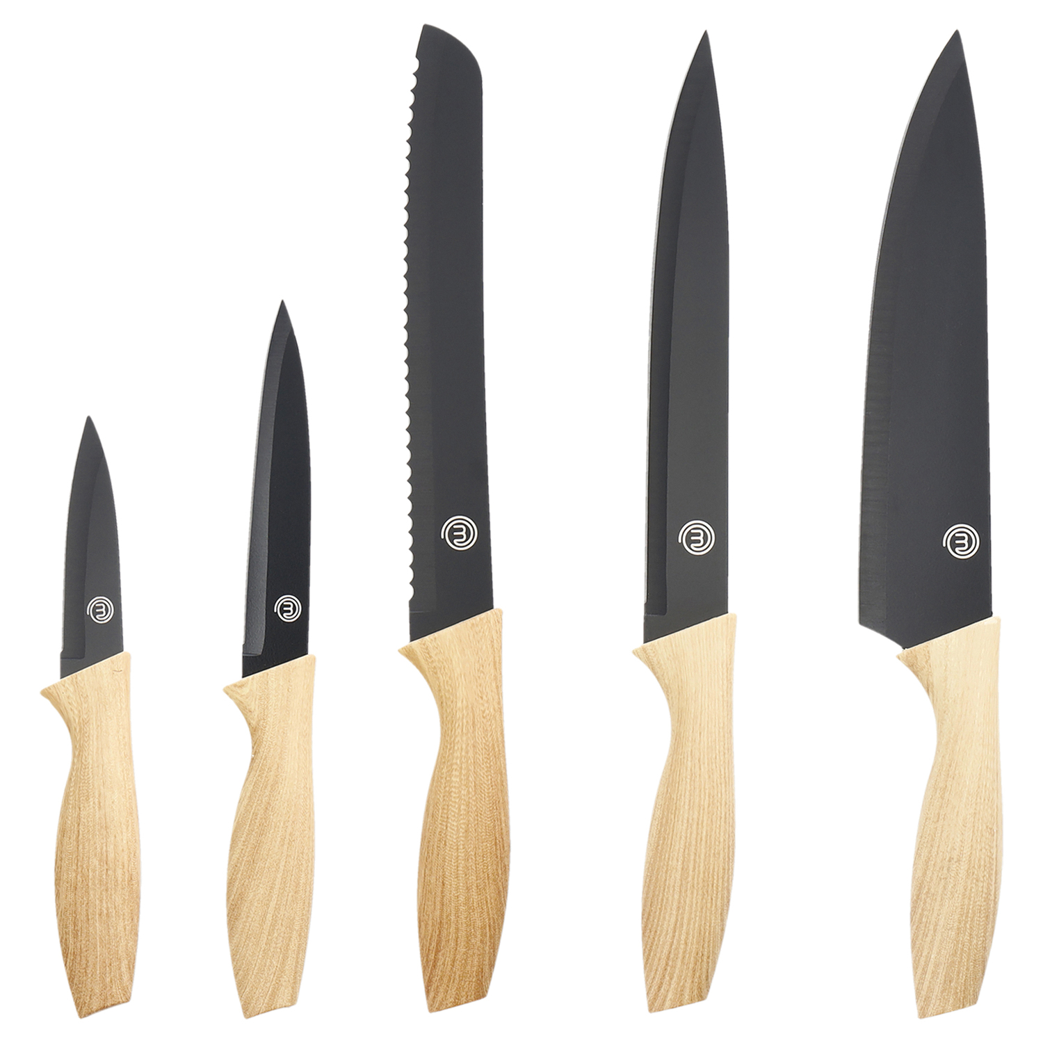 Buy MasterChef 8 Piece Knife & Board Set, 5 Kitchen Knives and 3