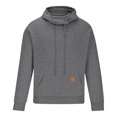 thumbnail image 3 of GigrtiJin Mens Hoodie Solid Color Hooded Long Sleeve Drawstring Pocket Sweatshirt Trendy Athletic Blouse, 3 of 5