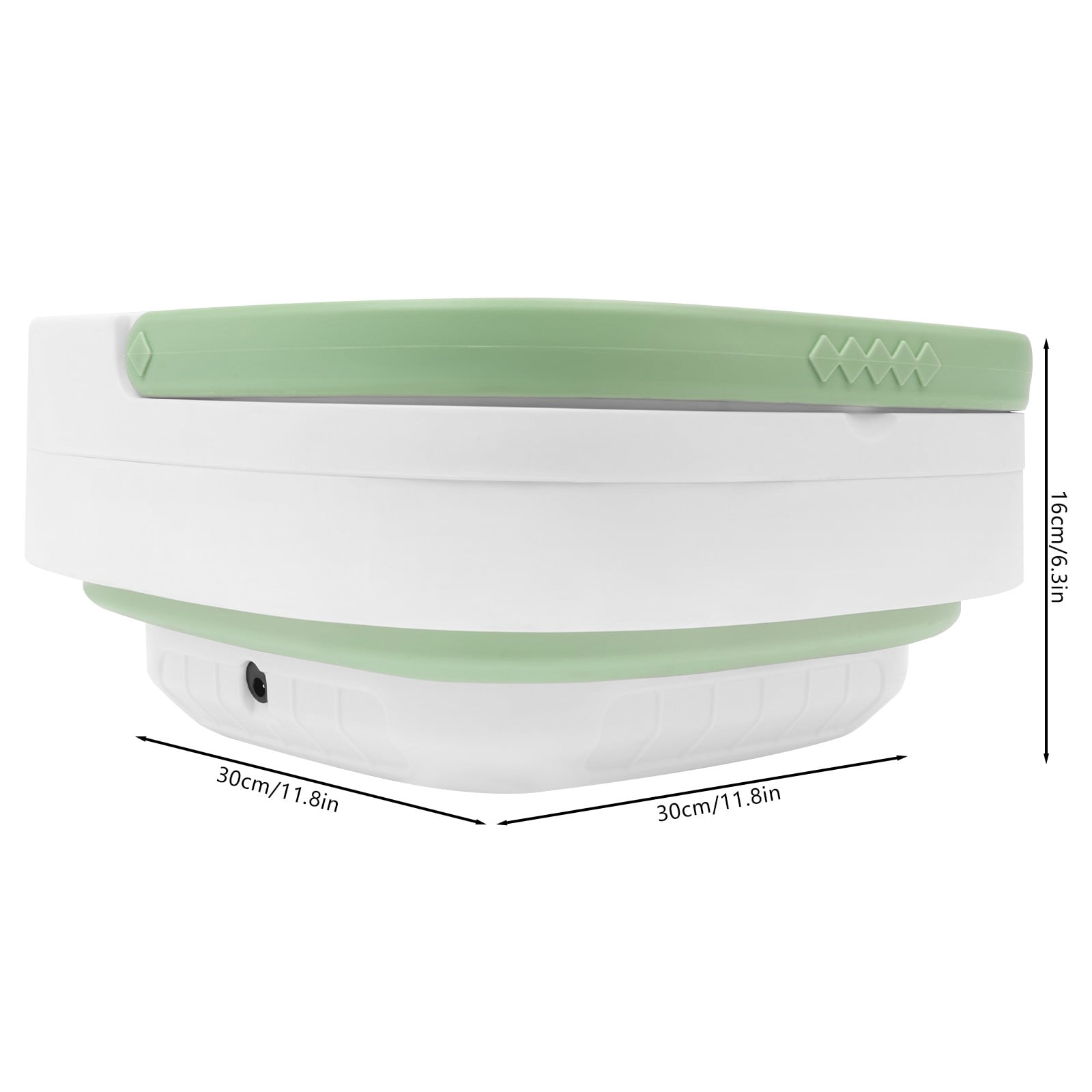 11.8*11.8*13in Modern Green Freestanding Large Capacity Foldable Washing Machine for Apartments