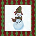 thumbnail image 2 of Ritter, Gina 15x15 Black Ornate Wood Framed with Double Matting Museum Art Print Titled - Snowman Zig Zag Square III, 2 of 4