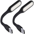 thumbnail image 1 of 2 Pack Portable Mini USB Lumière LED Blanc Chaud Ordinateur Portable Banque d'Alimentation Noir Doux Angle Réglable, 1 of 8