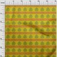 thumbnail image 2 of oneOone Polyester Lycra Fabric Leaves & Lotus Block Print Fabric BTY 56 Inch Wide, 2 of 4