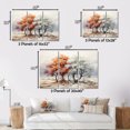 thumbnail image 4 of Designart Tree Monochrome framed wall art decor, Tree Monochrome framed wall Art, Arboretum Peach and White Tree , Extra large Traditional White Framed Wall Art, White Color Frame, 4 of 5