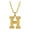 H, variant on Jewelry VerPetridure Women Gift 26 English Letter Name Chain Pendant Necklaces Jewelry