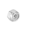 thumbnail image 3 of Unique Bargains M2x0.4mm Hex Lock Nuts Stainless Steel Nylon Insert Self-Lock nuts, 20Pcs Silver, 3 of 5