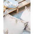 thumbnail image 3 of Outdoor Throw Pillow Cover Watercolor Botanical Leaves Branch Waterproof Cushion Covers 2 Pack Khaki Leaf Foliage on White Pillow Cases Home Decoration for Patio Garden Couch Sofa, 3 of 7