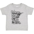 thumbnail image 3 of Inktastic Minnesota State Word Salad Boys or Girls Toddler T-Shirt, 3 of 5