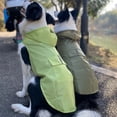 thumbnail image 3 of Xiao Hua Chubasquero impermeable para perros, reflectante, ligero y con capucha tipo poncho (XL, negro), 3 of 4