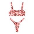 thumbnail image 1 of KOMOO Two-piece Bikini Sets for Women, Leopard Printed Pattern Bikinis Tops Panties Summer Swimsuit Bathing Suit for Women, 1 of 4