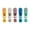 Assorted, variant on Farberware Translucent Plastic Kitchen 0.23lb Clips, 5 Count Multi-Color
