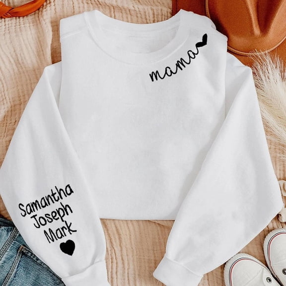 Personalized Mama with Names for Mom Mother's Day Gifts, Mother's Day, Sweatshirt