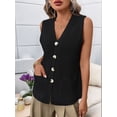 thumbnail image 6 of Womens Casual Wear Fashion Crochet Cardigan Sleeveless Vest Sweater Summer, 6 of 9