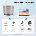 thumbnail image 4 of Miumaeov 2 in 1 Non-Electric Washing Machine, Grey Mini Manual Washing Machine for Clothes Hand Crank Washer for Camping, Apartments, RV, 4 of 13