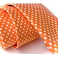 thumbnail image 2 of Scott Allan Orange Tie for Men  | Standard Size Necktie 3.3" at Point | Orange & White Diamond Tie's, 2 of 6
