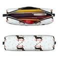 thumbnail image 2 of Cauagu Dachshund Dog Print Leather Pencil Pen Case - Stationery Bag Portable Stationery Bag Big Capacity Pencil Pouch Cosmetic Organizer Bag for Men & Women, 2 of 7