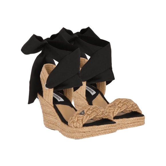 Alpargata De Plataforma Con Yute Ajuste Estilizado Para Mujer Color Negro Platonia GABRIELA-02-NEGRO