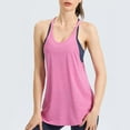 thumbnail image 2 of Chbgutlmr Workout Tops for Women U Neck Sleeveless Solid Color Racerback Athletic Gym Yoga Tops Camis, 2 of 4