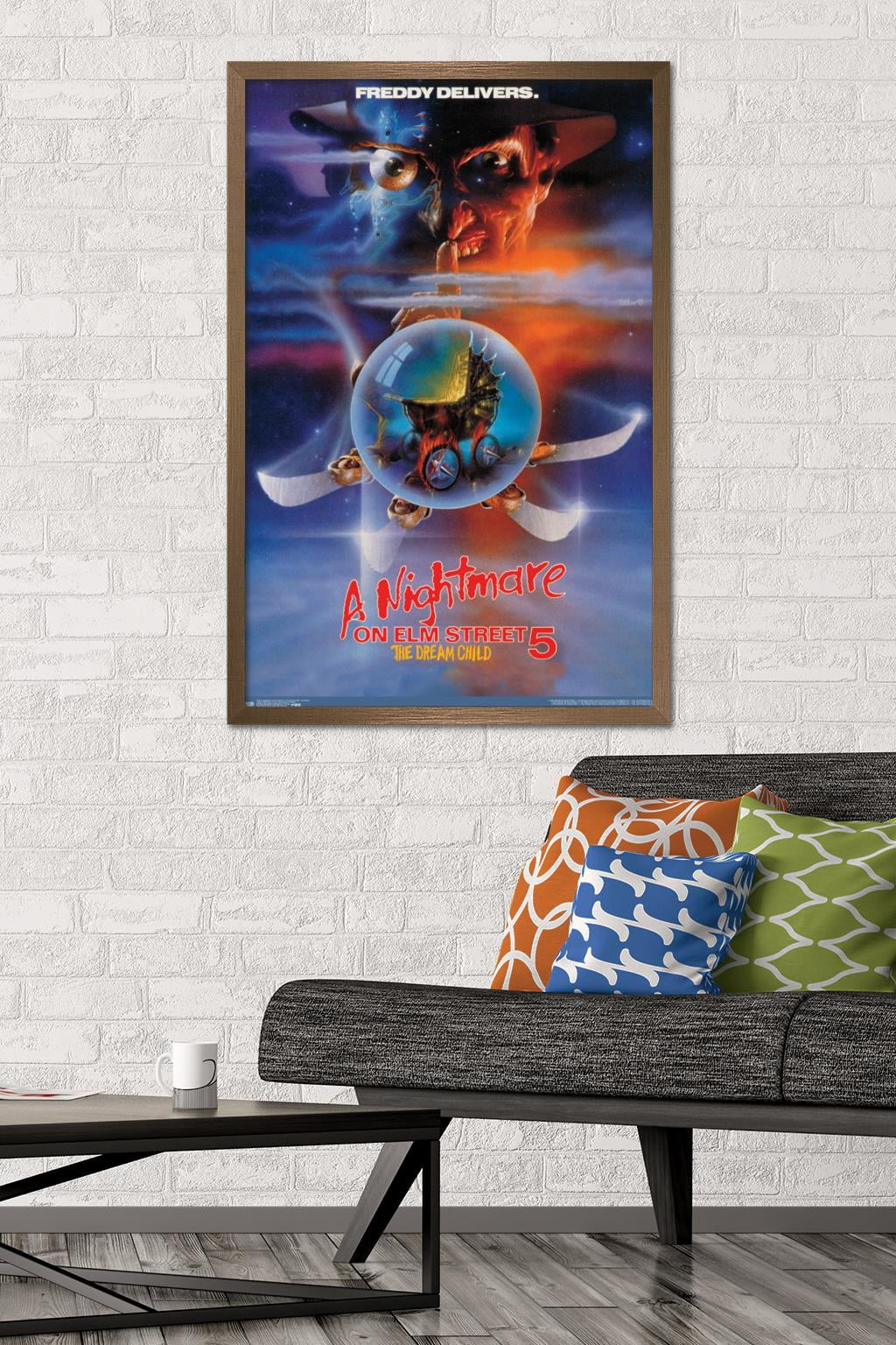 A Nightmare on Elm Street 5: The Dream Child - One Sheet Wall Poster, 22.375" x 34", Framed