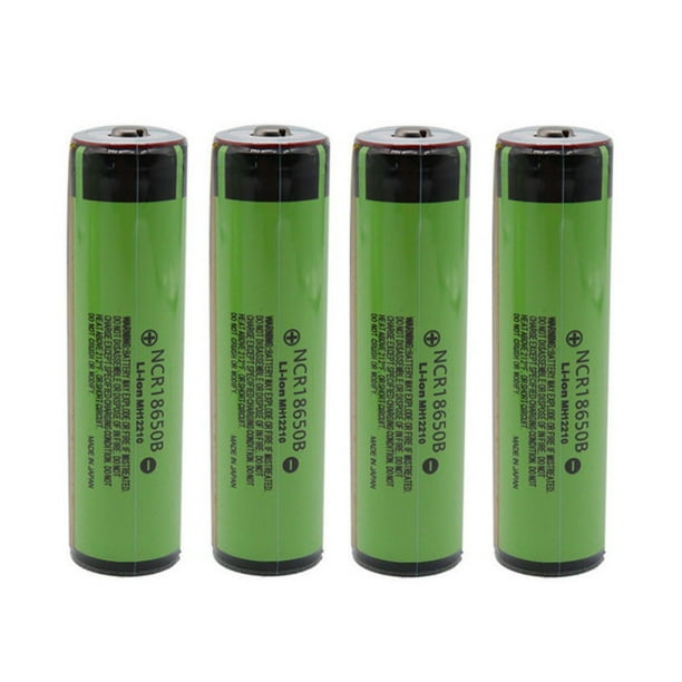 For Panasonic Ncr 18650b 3400mah 3 7v Rechargeable Li Ion Battery With A Pointed Tip 4pcs Walmart Com Walmart Com