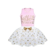 YiZYiF Infant Baby Little Girls Birthday Princess Outfit Top with Tutu Skirt Set,Sizes 12M-8