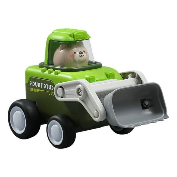 RUIG 4 in 1 Press and Go Car Toy Set for Toddlers 1-3, Baby Engineering Vehicle Racing Cars Toys for Toddlers 6-9-12-18 Months, Early Educational Toddler Baby Toy Car