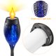 thumbnail image 5 of Luz solar al aire libre Encendido/apagado automático IP65 Luz de jardín impermeable Llama parpadeante, 5 of 9