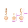 thumbnail image 3 of Collar y Aretes Colgantes Corazón Regalo Amor Oro 18K Lam dorado Unitalla, 3 of 7