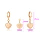 thumbnail image 3 of Collar y Aretes Colgantes Corazón Regalo Amor Oro 18K Lam dorado Unitalla, 3 of 7
