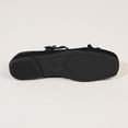 thumbnail image 4 of Miqool Womens Mary Jane Flats Bowknot Flat Shoes Flock Round Toe Soft Sole Slip On Loafers Indoor Outdoor Comfortable Shoes, 4 of 9