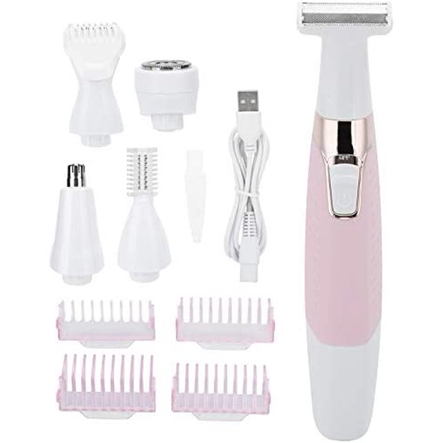 Afeitadora eléctrica para mujeres, máquina de taladro de pelo para mujeres, máquina de taladro de pelo seco húmedo para el brazo de pierna, cortadora de pelo inalámbrico recargable kaili Sencillez