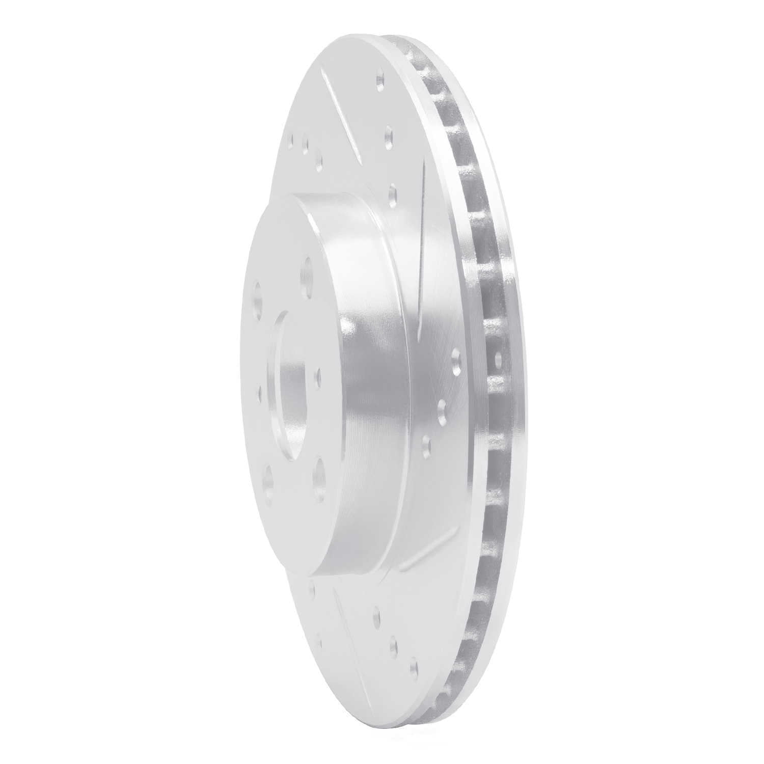 Dynamic Friction Company 631-76072R DFC Brake Rotor - Drilled And Slotted - Silver
