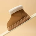 thumbnail image 5 of Dasayo Snow Womens Boots Ankle Bronze Comfortable Winter Fuzzy Warm Boots Shoes for Women 44, 5 of 9