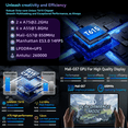 thumbnail image 2 of Tablette Android 16 avec Clavier, Tablette 10 Pouces Modèle Wi‐Fi, Compatible Widevine L1 8 Cœurs CPU T615, 24 Go RAM+128 Go ROM, 6000mAh, Headwolf WPad6, 2 of 9